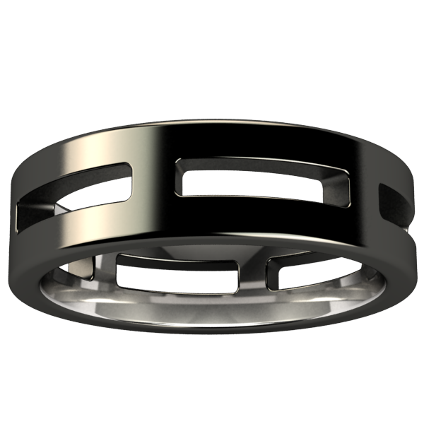 System - Black-none-Titanium Rings