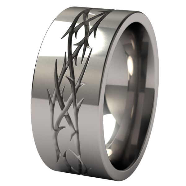 Thorns-none-Titanium Rings