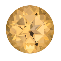 Topaz - honey yellow-none-Titanium Rings