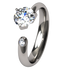 Trixie Solitaire Gem-none-Titanium Rings