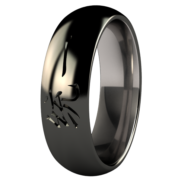 Unity Black-none-Titanium Rings