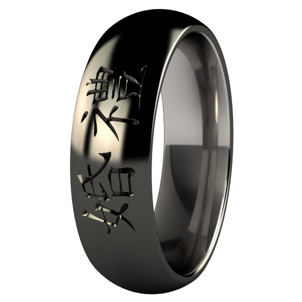 Wedding Black-none-Titanium Rings