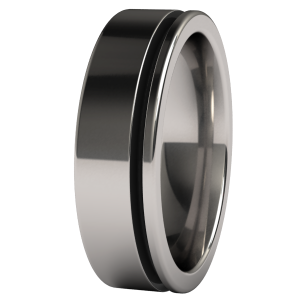 Zuzu - Enamelled Black-none-Titanium Rings